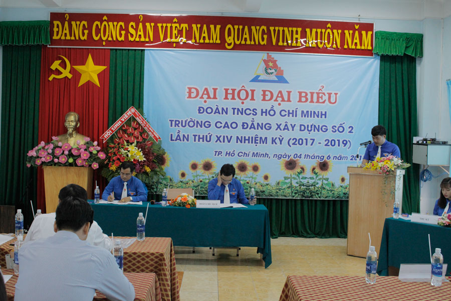 Đại hội đại biểu Đoàn TNCS Hồ Chí Minh Trường Cao đẳng Xây dựng Số 2 lần thứ XIV, nhiệm kỳ 2017 - 2019