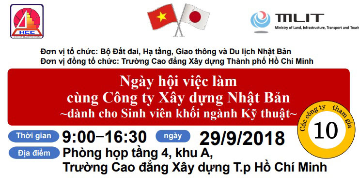 Thông báo Ngày hội việc làm Nhật Bản diễn ra vào 9h00 ngày 29/9/2018