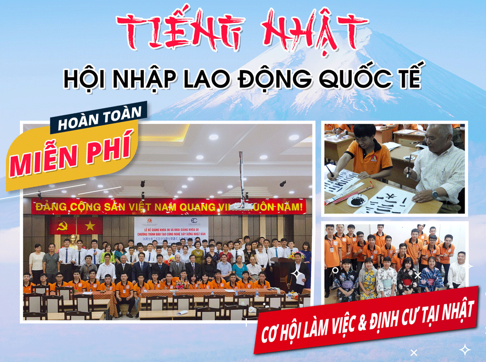 Học tiếng Nhật miễn phí tại Trường cao Đẳng Xây dựng Tp. HCM