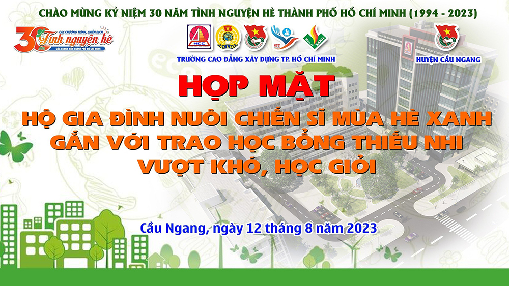 Chiến dịch tình nguyện mùa hè xanh trường Cao đẳng Xây dựng Thành phố Hồ Chí Minh năm 2023