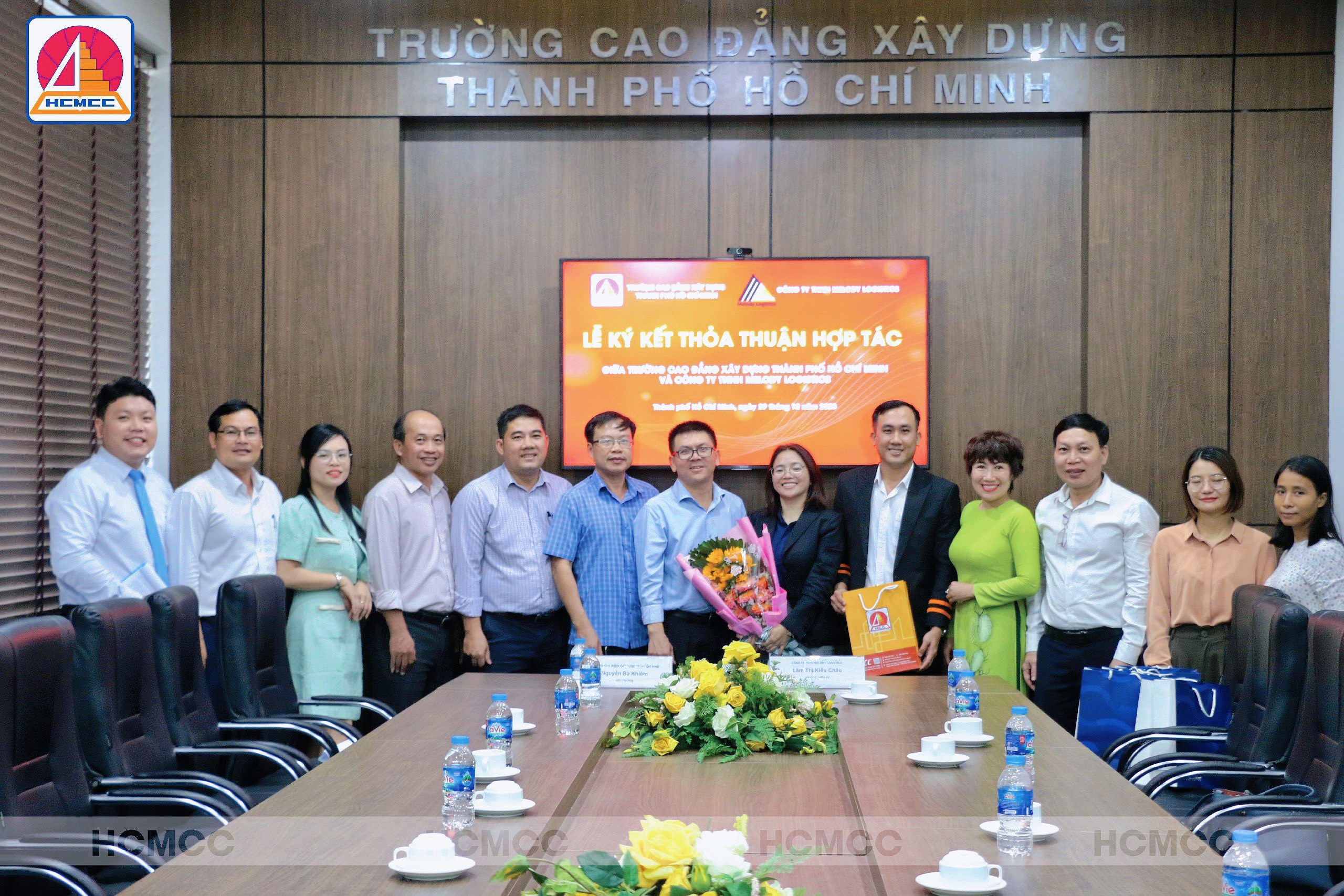 Lễ ký kết thỏa thuận hợp tác giữa Trường Cao đẳng Xây dựng Tp. Hồ Chí Minh và Công ty TNHH Melody Logistics