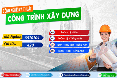 Học ngành công nghệ kỹ thuật công trình xây dựng - vững bước thành công – tự tin tiến bước